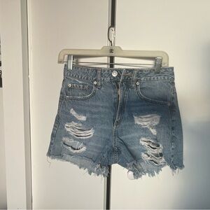 Garage high waisted mom jeans shorts. Size 25